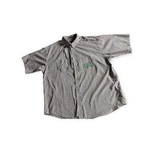 Short sleeve custom oversized button up shirt
